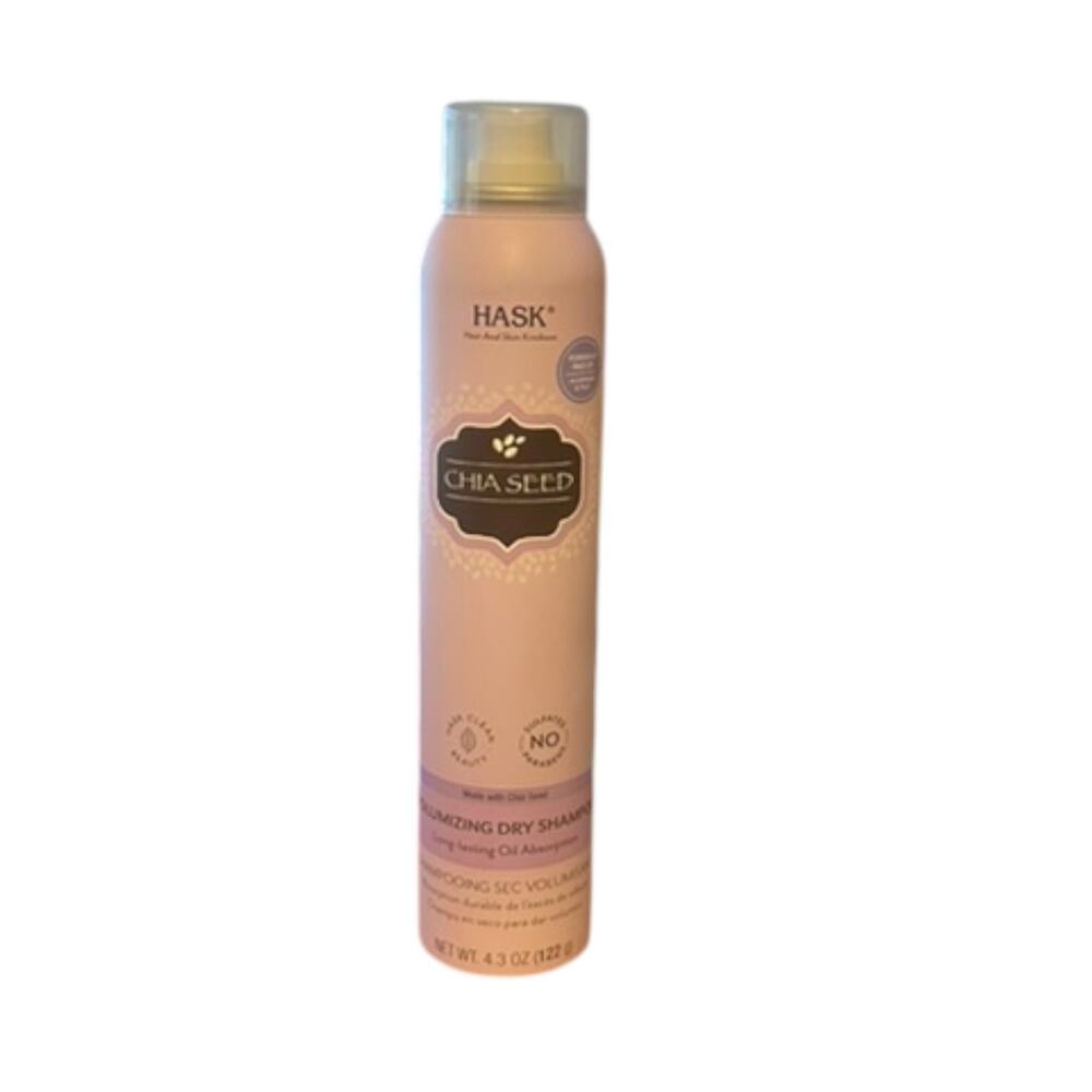 Hask Chia Seed Volumizing Dry Shampoo 4.3 fl oz Long Lasting Oil Absorption New